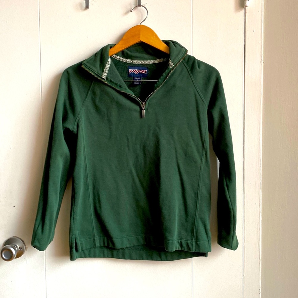 vintage jansport quarter zip size S